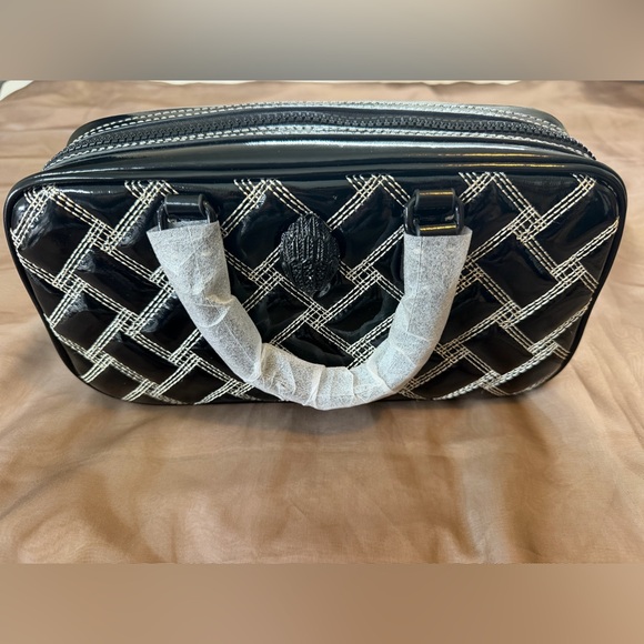 Kurt Geiger Black and White NWOT Quilted Satchel Crossbody Bag. - Picture 2 of 9